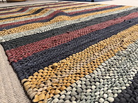 Vloerkleed, meerkleurig leer - afbeelding 2 van  2