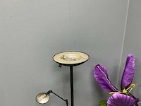 Vloerlamp (2x) met kunstplant met pot - afbeelding 6 van  9