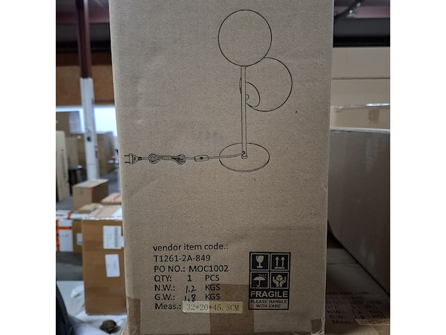 Vloerlamp, furniqs, crystal - afbeelding 3 van  3