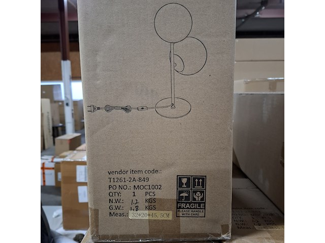 Vloerlamp, furniqs, crystal - afbeelding 3 van  3