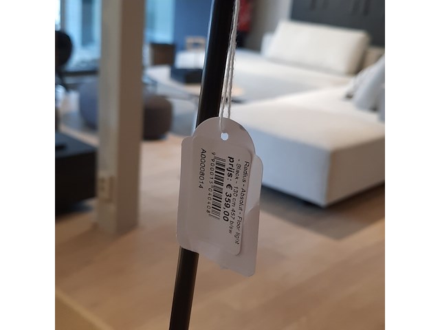 Vloerlamp radius, absolute, zwart - afbeelding 2 van  6