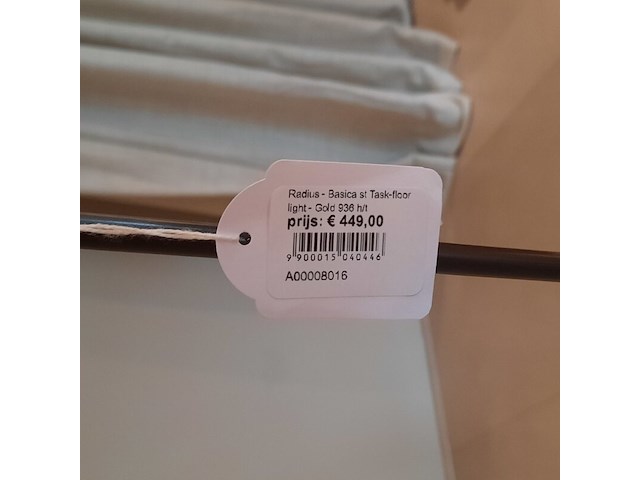 Vloerlamp radius, basica, gold - afbeelding 2 van  9