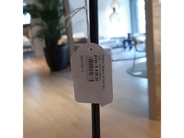 Vloerlamp radius, basica, zwart - afbeelding 2 van  7