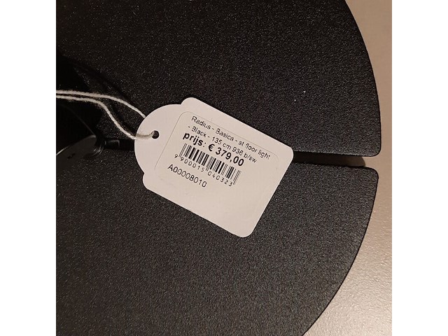 Vloerlamp radius, basica, zwart - afbeelding 2 van  6