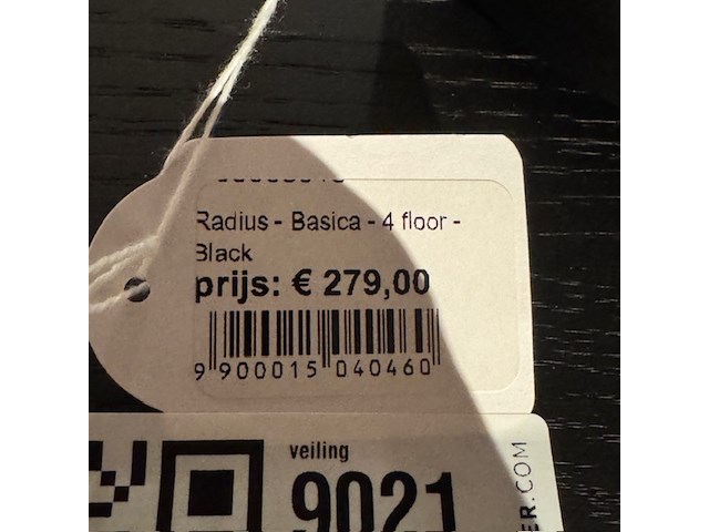 Vloerlamp, radius, basica, zwart - afbeelding 2 van  3