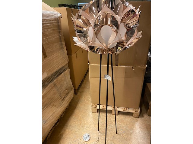 Vloerlamp, slamp, flora floor, koper/brons, 50x170cm - afbeelding 2 van  7