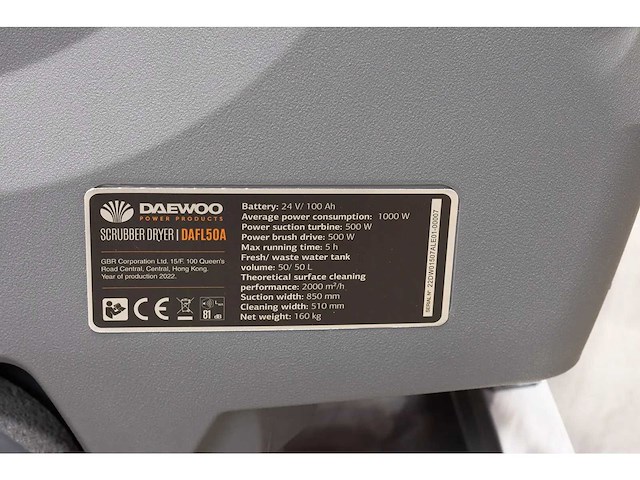 Vloerreiniger - elektrisch - daewoo dafl50a - afbeelding 13 van  17