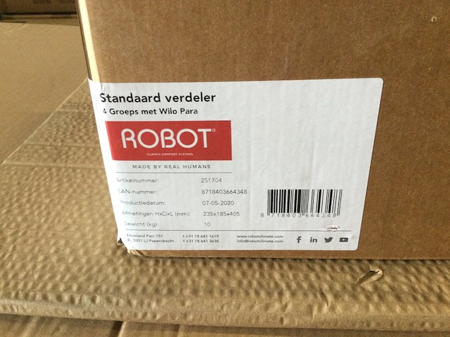 Vloerverwarming kompact verdeler, 4 groeps robot, 257704 - afbeelding 5 van  6