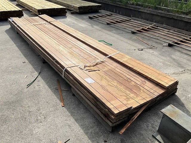 Vlonderplank 3950x190x25 mm (25x) - afbeelding 4 van  6