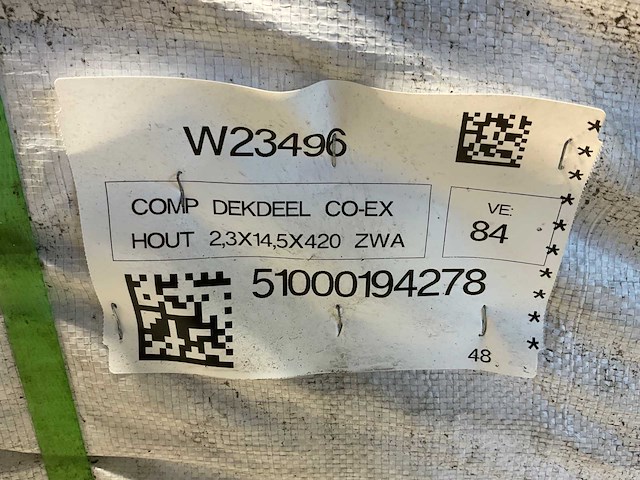 Vlonderplank co-ex composiet 420x14,5x2,3 cm zwart (20x) - afbeelding 4 van  4