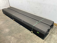 Vlonderplank composiet massief 420x25x2,2 cm antraciet (47x) - afbeelding 1 van  8