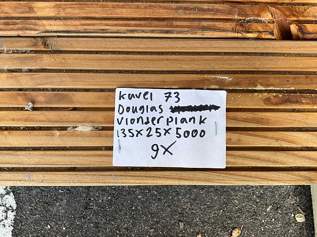 Vlonderplank douglas 5000x135x25 mm (9x) - afbeelding 4 van  4