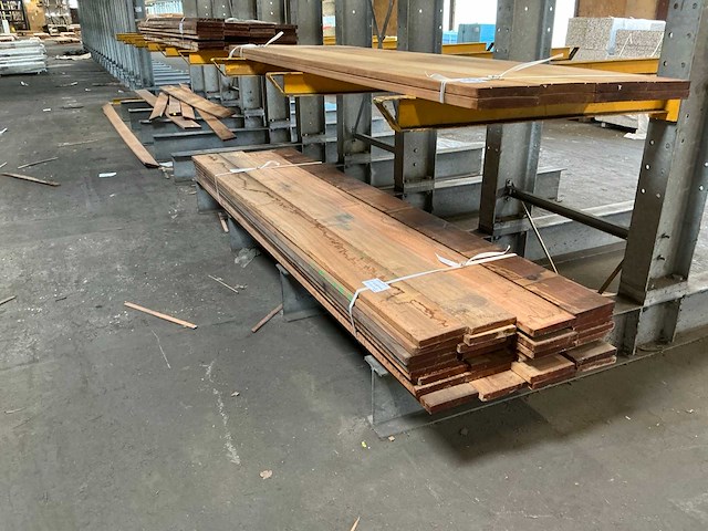 Vlonderplank hardhout 28x190x3050 mm (32x) - afbeelding 3 van  7