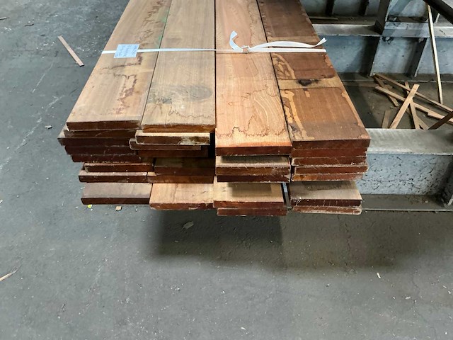 Vlonderplank hardhout 28x190x3050 mm (32x) - afbeelding 4 van  7