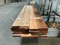 Vlonderplank hardhout 28x190x3050 mm (32x) - afbeelding 5 van  7