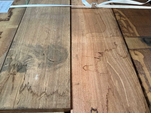Vlonderplank hardhout 28x190x3050 mm (32x) - afbeelding 6 van  7