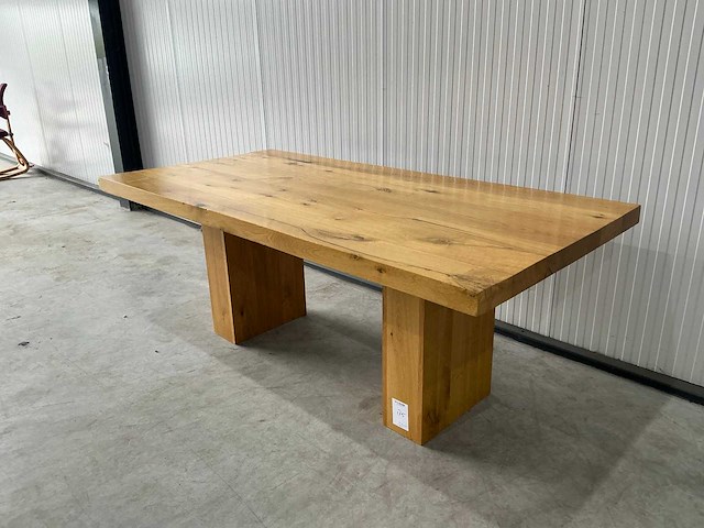 Vm design massief houten eetkamertafel - afbeelding 2 van  5