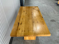 Vm design massief houten eetkamertafel - afbeelding 4 van  5