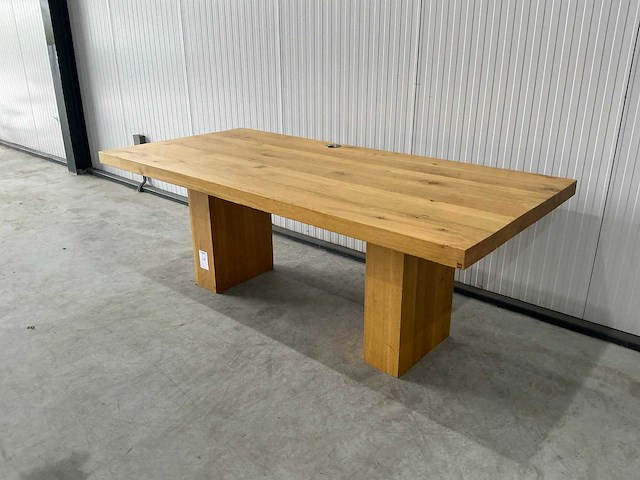 Vm design massief houten eetkamertafel - afbeelding 2 van  6