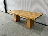 Vm design massief houten eetkamertafel - afbeelding 2 van  6