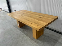 Vm design massief houten eetkamertafel - afbeelding 3 van  6