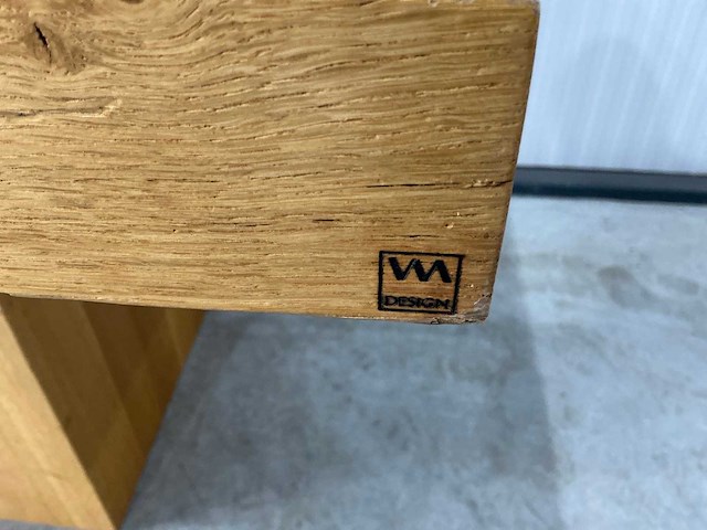 Vm design massief houten eetkamertafel - afbeelding 4 van  6