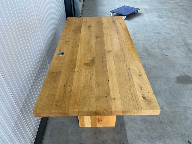 Vm design massief houten eetkamertafel - afbeelding 5 van  6