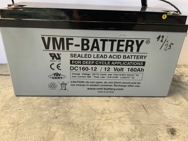 Vmf battery - deep cycle - 12v 160ah - accu - afbeelding 5 van  5