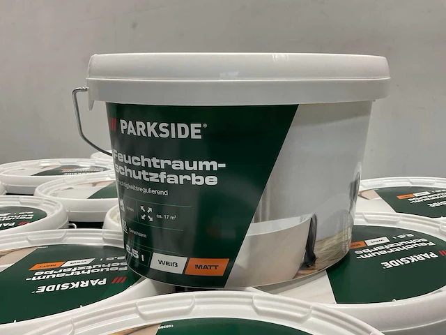 Vochtregulerende matte muur- en plafondverf - 2,5 liter - wit (20x) - afbeelding 1 van  8