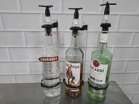 Vodka, rum, bacardi 3 literfles (3x) - afbeelding 1 van  4