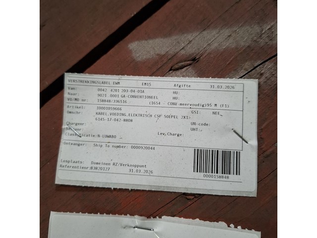 Voedingskabel op houten haspel, draka, xxm-c 0./1 kv - afbeelding 5 van  7