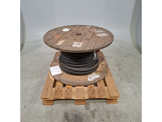 Voedingskabel op houten haspel, lineax - afbeelding 1 van  7