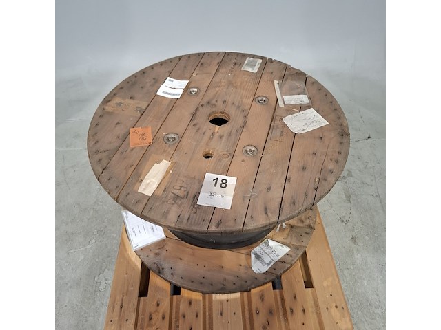 Voedingskabel op houten haspel, lineax - afbeelding 2 van  7