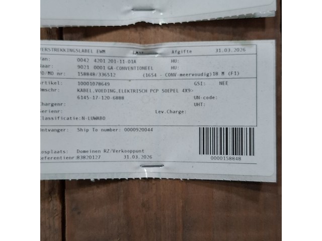 Voedingskabel op houten haspel, lineax - afbeelding 5 van  7