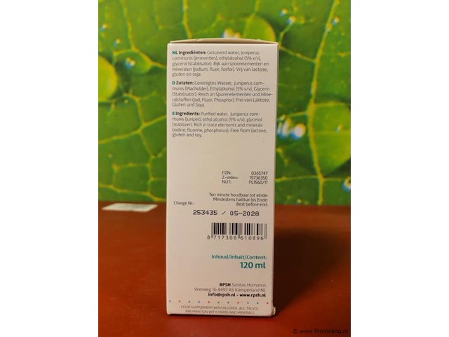 Voedingssupplement in capsulevorm lactoferrine guggul sana intest & juniperus communis oligo - afbeelding 4 van  9