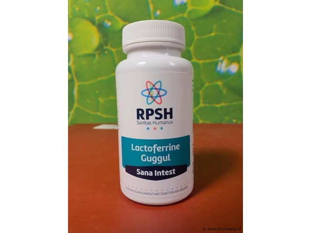 Voedingssupplement in capsulevorm lactoferrine guggul sana intest & juniperus communis oligo - afbeelding 5 van  9
