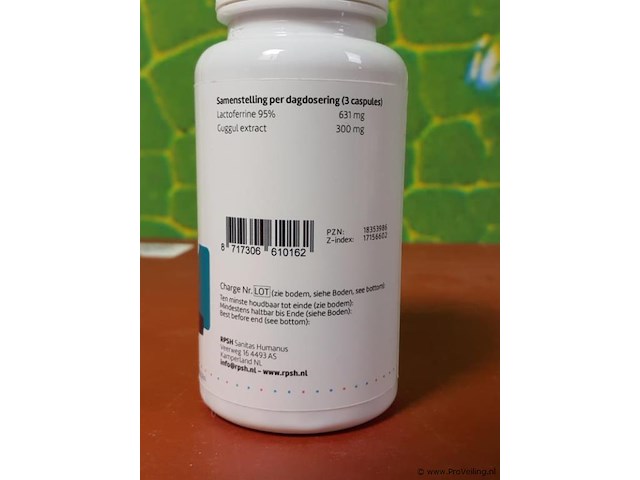 Voedingssupplement in capsulevorm lactoferrine guggul sana intest & juniperus communis oligo - afbeelding 7 van  9