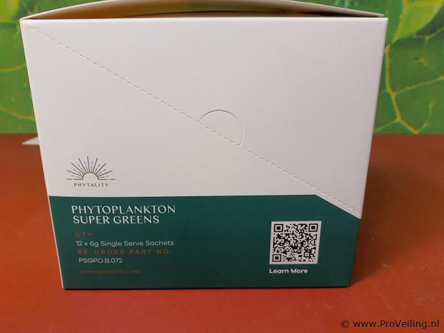 Voedingssupplement phytoplankton super greens phytoplankton super greens - 2 doosjes - afbeelding 2 van  5