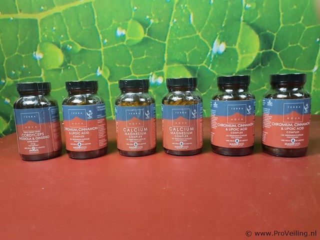 Voedingssupplementen, diverse soorten o.a. calcium magnesium & chromium, cinnamon & lipoic acid complex - afbeelding 1 van  16