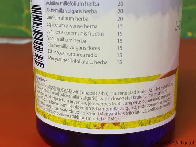 Voedingssupplementen, diverse soorten o.a. kruidenextract galega herba/geitenkruid gesneden, l-histidine & l-glutamine complex - afbeelding 2 van  18