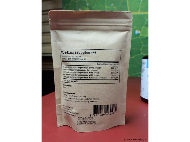 Voedingssupplementen, diverse soorten o.a. organmixpoeder, omega-3 & apo-hepat spag. pekana - afbeelding 14 van  20