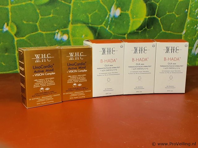 Voedingssupplementen, diverse soorten o.a. unocardio active mind + vision complex & b-hada - afbeelding 1 van  11