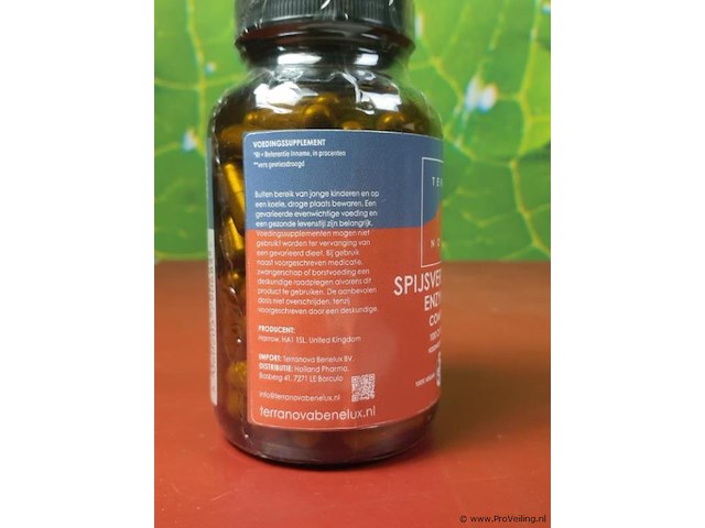 Voedingssupplementfles spijsvertering enzymen complex - 4 potjes á 100 capsules - afbeelding 2 van  4