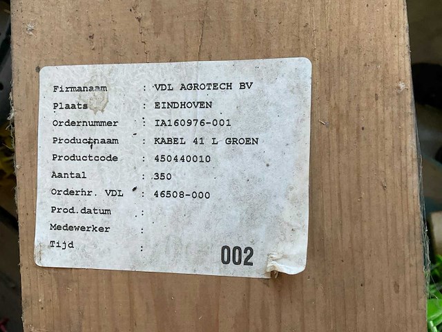 Voerkabel op haspel (2x) - afbeelding 2 van  2