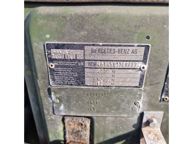 Voertuig, incompleet, mercedes-benz, 290gd, 1994 - afbeelding 21 van  21