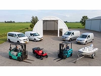 Voertuigen, boten, tuin- en parkmachines, containers, shelters, en restpartijen