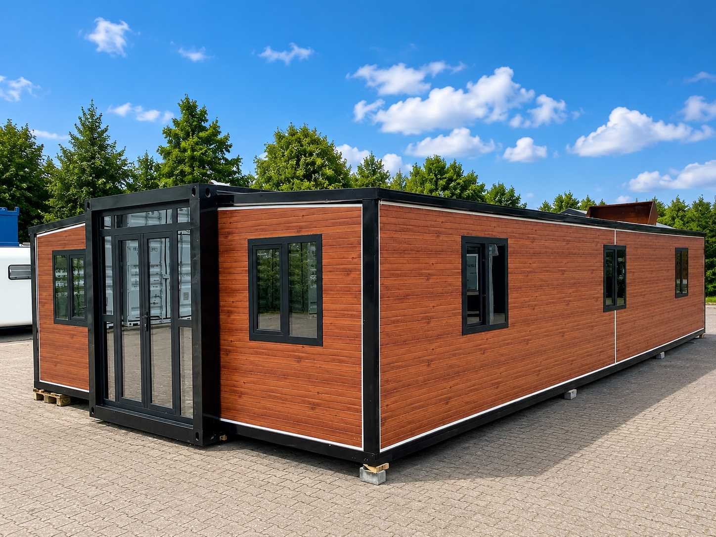 Voertuigen, graafmachines, aanbouwdelen, units, chalets en gereedschappen
