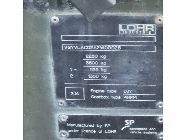 Voertuigframe, lohr, lsv, 1998 - afbeelding 5 van  17