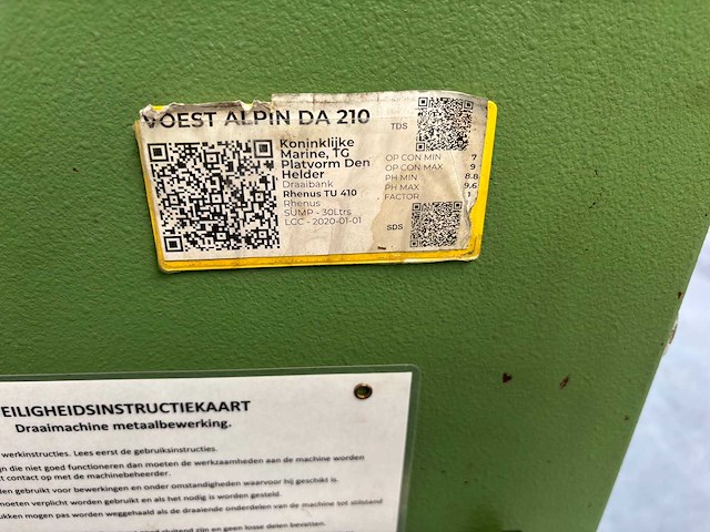 Voest-alpine - da210 - centerdraaibank - afbeelding 9 van  18