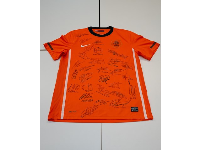 Voetbalshirt - nederlands elftal, nike, oranje, gesigneerd, l, wk 2010 - afbeelding 1 van  2
